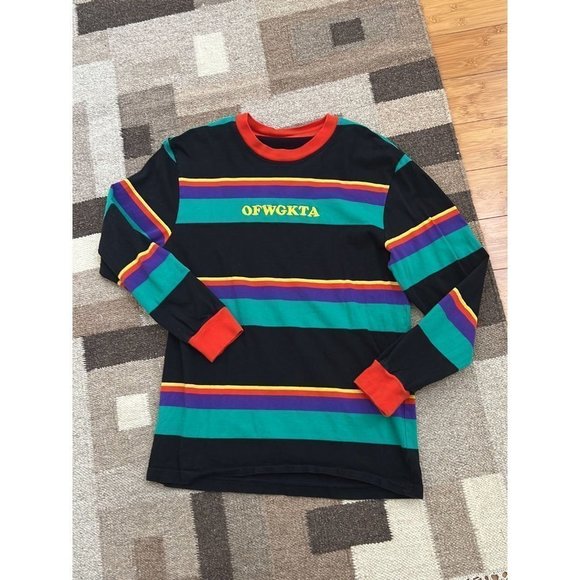 Donate 23. Odd Future Stripped Long Sleeve Shirt small htf - Picture 2 of 6